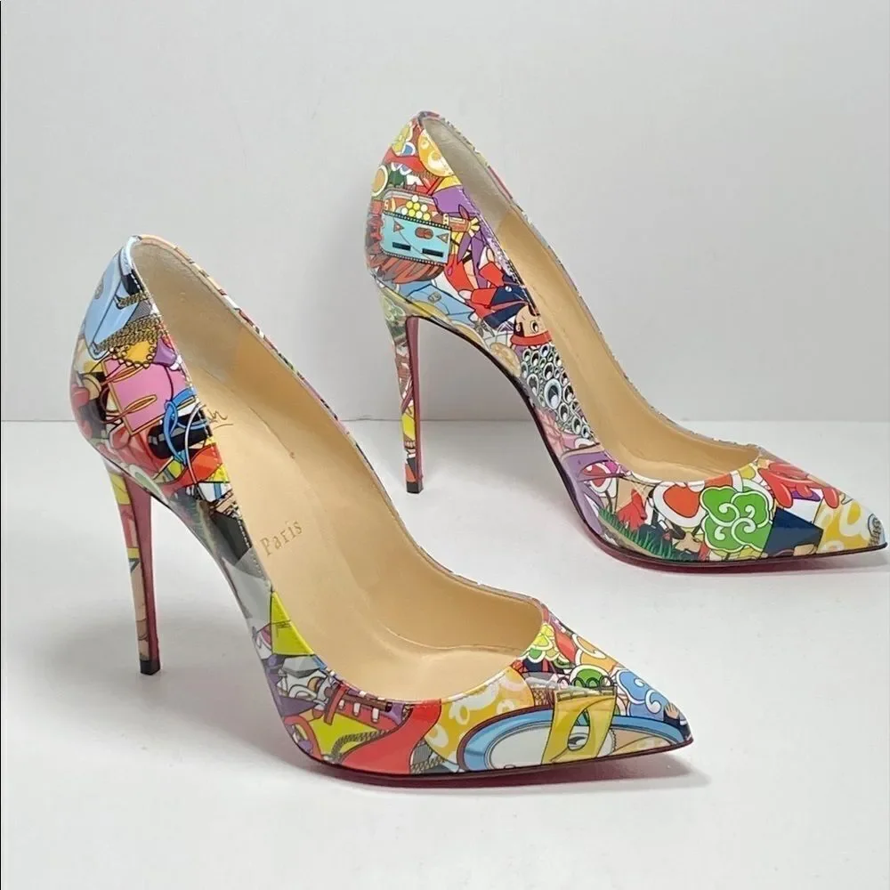 Christian Louboutin Pigalle Follies Print Pumps